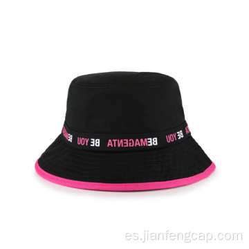 Sombrero de pescador de sarga de algodón de colores con estampado de moda